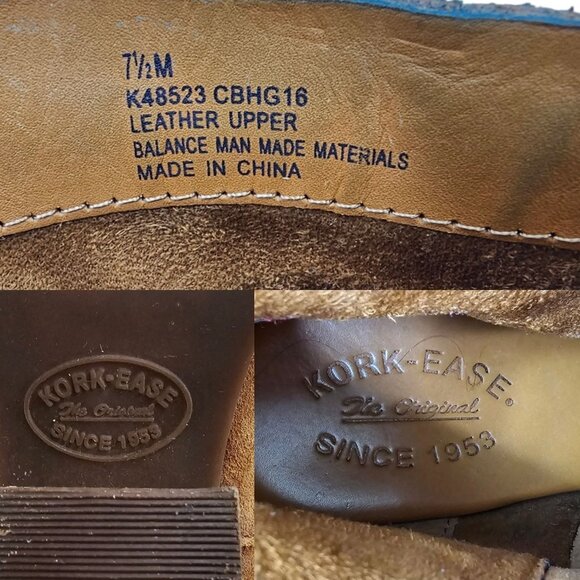 Kork Ease Side Zip Suede Ankle Boots Womens Size 7.5 M Booties Brown K48523 - Picture 9 of 14